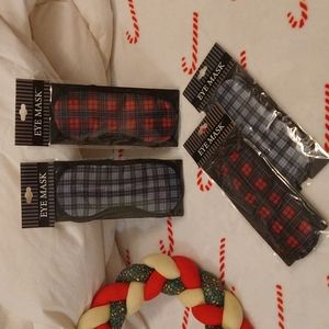 Plaid eye masks